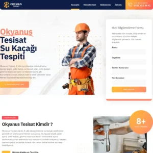 Tesisatçı Web Sitesi Tasarımı