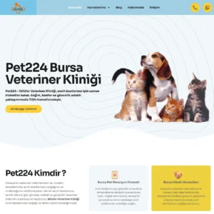 Veteriner Kliniği Web Tasarımı